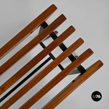 将图片加载到图库查看器，Metal and wood bench, 1950s
