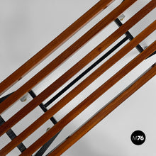 将图片加载到图库查看器，Metal and wood bench, 1950s
