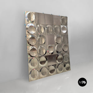 Modular decorative aluminum panel, 1970s
