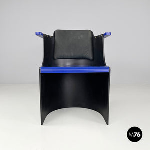 Blue and black chairs D61 by El Lissitzky for Tecta, 1970s