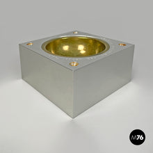 Load image into Gallery viewer, Aluminum and brass ashtray by Fratini for Gexco Italia, 1970s
