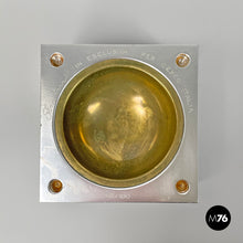 Load image into Gallery viewer, Aluminum and brass ashtray by Fratini for Gexco Italia, 1970s
