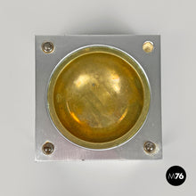 Load image into Gallery viewer, Aluminum and brass ashtray by Fratini for Gexco Italia, 1970s
