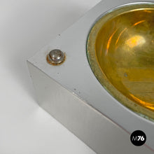 Load image into Gallery viewer, Aluminum and brass ashtray by Fratini for Gexco Italia, 1970s
