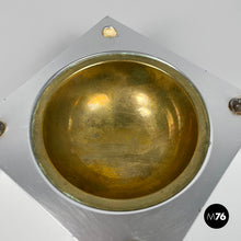 Load image into Gallery viewer, Aluminum and brass ashtray by Fratini for Gexco Italia, 1970s
