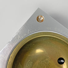 Load image into Gallery viewer, Aluminum and brass ashtray by Fratini for Gexco Italia, 1970s
