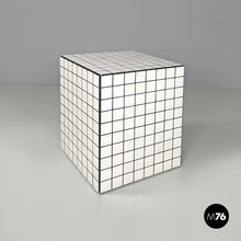 Carica l&#39;immagine nel visualizzatore di Gallery, Coffee table with white stoneware tiles and black grout, 2023
