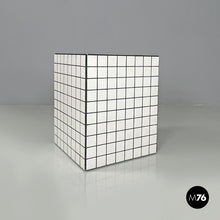 Carica l&#39;immagine nel visualizzatore di Gallery, Coffee table with white stoneware tiles and black grout, 2023
