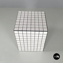 Load image into Gallery viewer, Coffee table with white stoneware tiles and black grout, 2023
