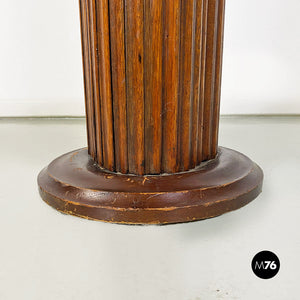 Wood pedestal or column display, 1900s