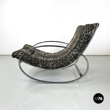 将图片加载到图库查看器，Rocking armchair Ellipse by Renato Zevi for Selig, 1970s
