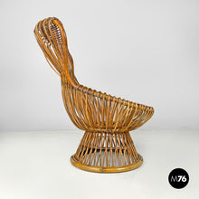 Load image into Gallery viewer, Rattan armchair Margherita by Franco Albini for Bonacina, 1951
