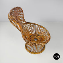 Load image into Gallery viewer, Rattan armchair Margherita by Franco Albini for Bonacina, 1951
