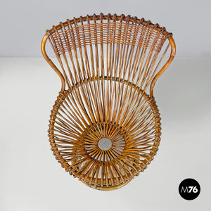 Rattan armchair Margherita by Franco Albini for Bonacina, 1951