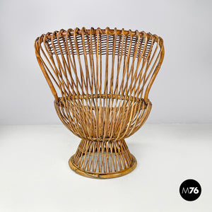 Rattan armchair Margherita by Franco Albini for Bonacina, 1951