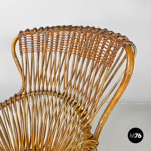 Rattan armchair Margherita by Franco Albini for Bonacina, 1951