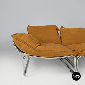 Brown modular sofa Compor S 72 by Gero for Mussi, 1970s