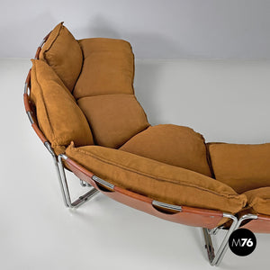 Brown modular sofa Compor S 72 by Gero for Mussi, 1970s