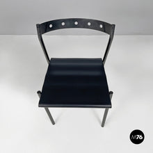 画像をギャラリービューアに読み込む, Black chairs by Philippe Gonnet for Protis Editions, 1980s
