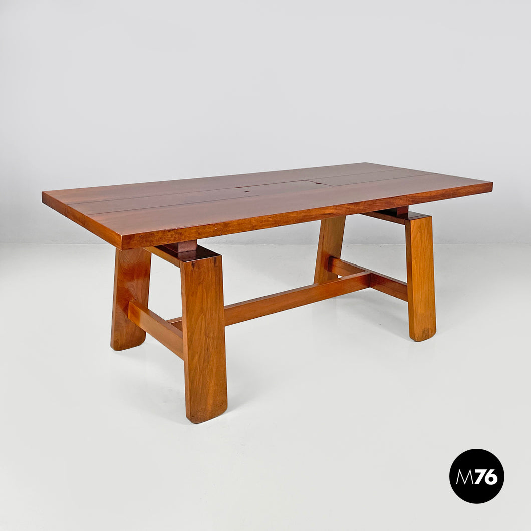 Wood dining table 611 by Silvio Coppola for Bernini, 1960s