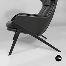 将图片加载到图库查看器，Armchair P22 with ottoman by Patrick Norguet for Cassina, 2010s
