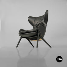 将图片加载到图库查看器，Armchair P22 with ottoman by Patrick Norguet for Cassina, 2010s
