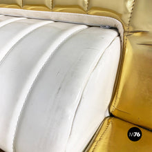 Load image into Gallery viewer, Gold and white Libro armchair by Gianni Pareschi and Umberto Orsini of DAM Group for Busnelli, 2000s
