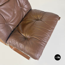 Load image into Gallery viewer, Wood and leather Siesta armchair by Ingmar Relling for Westnofa Vestlandske, 1970s
