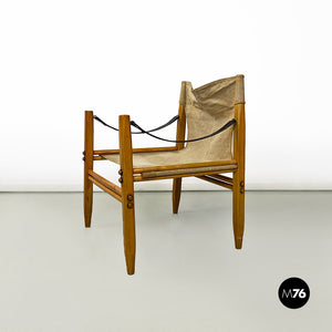 Fabric and wood Oasi 85 armchair by Gian Franco Legler for Zanotta, 1960s