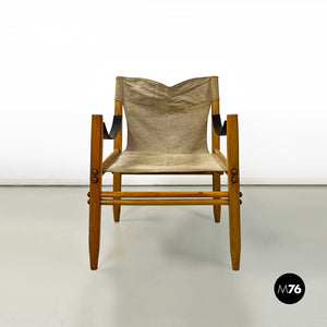 Fabric and wood Oasi 85 armchair by Gian Franco Legler for Zanotta, 1960s