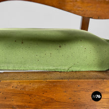 将图片加载到图库查看器，Armchairs in green fabric and wood, 1930s
