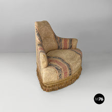 画像をギャラリービューアに読み込む, Modular round sofa in fabric and wood, 1950s
