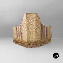画像をギャラリービューアに読み込む, Modular round sofa in fabric and wood, 1950s
