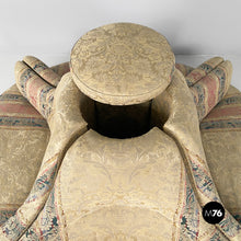 画像をギャラリービューアに読み込む, Modular round sofa in fabric and wood, 1950s
