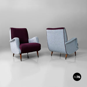 Armchairs mod. 802 by Carlo De Carli for Cassina, 1950s