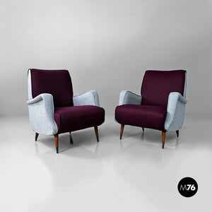 Armchairs mod. 802 by Carlo De Carli for Cassina, 1950s