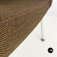 Load image into Gallery viewer, Original brown fabric and steel armchairs Kay Korbing for Godtfred, 1960s
