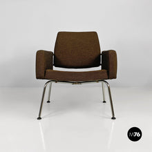 Load image into Gallery viewer, Original brown fabric and steel armchairs Kay Korbing for Godtfred, 1960s
