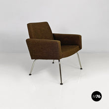 Load image into Gallery viewer, Original brown fabric and steel armchairs Kay Korbing for Godtfred, 1960s
