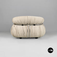 画像をギャラリービューアに読み込む, Light beige Soriana armchairs by Afra and Tobia Scarpa for Cassina, 1970s

