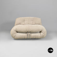 画像をギャラリービューアに読み込む, Light beige Soriana armchairs by Afra and Tobia Scarpa for Cassina, 1970s
