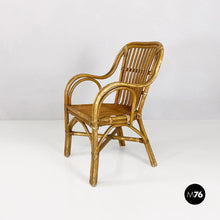 画像をギャラリービューアに読み込む, Rattan armchairs with armrests, 1960s
