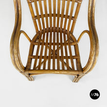 画像をギャラリービューアに読み込む, Rattan armchairs with armrests, 1960s
