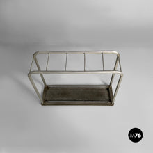 Charger l&#39;image dans la galerie, Umbrella stand in iron and aluminum, 1950s
