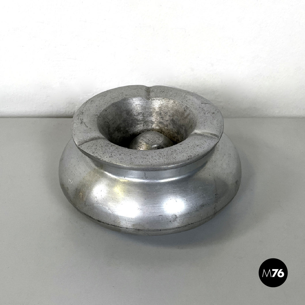 Round aluminum ashtray, 1930s