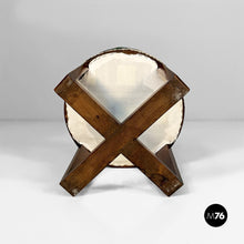 画像をギャラリービューアに読み込む, Stools in fabric and wood, 1930s
