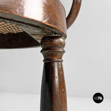 Charger l'image dans la galerie, Wood and Vienna straw bench, 1970s
