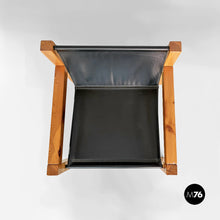 Carica l'immagine nel visualizzatore di Gallery, Wood and leather armchairs by Silvano Passi, 1970s
