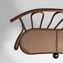 Charger l'image dans la galerie, Wood and Vienna straw bench, 1970s
