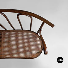 Charger l'image dans la galerie, Wood and Vienna straw bench, 1970s
